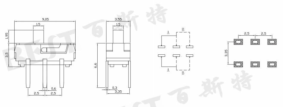 撥動(dòng)開關(guān)MSS-22D16